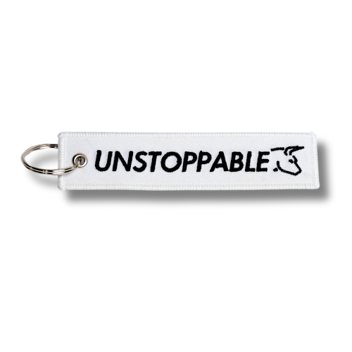 Unstoppable Jet Tag Keychain