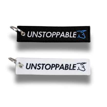 Unstoppable Jet Tag Keychain