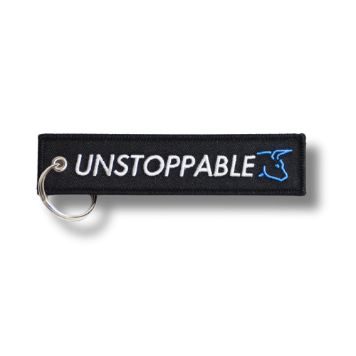 Unstoppable Jet Tag Keychain